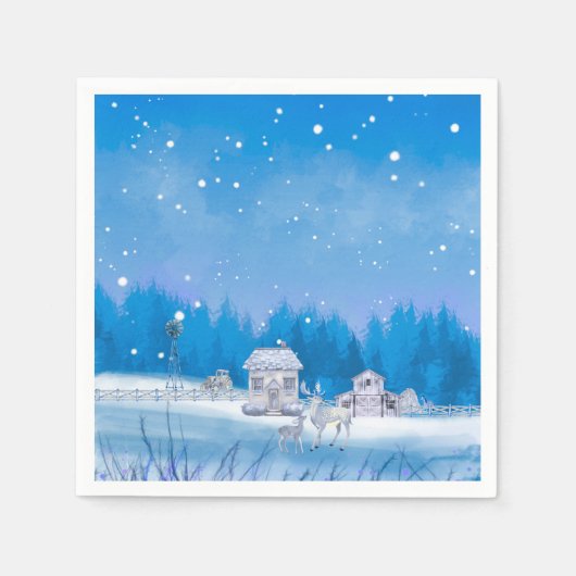 Serviette En Papier American Farm Signature Paper Napkin (Devant)