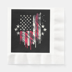 Serviette En Papier American Flag Mens USA Toddler American Flag 4e o
