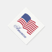 Serviette En Papier American Flag Paper Party Summer Napkins (Coin)