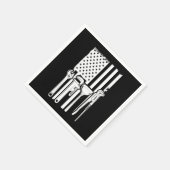 Serviette En Papier American Flag Plumbing Plumber Tools Craft Gift (Coin)