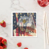 Serviette En Papier American Flag USA Bald Eagle Retraite militaire (En situation)