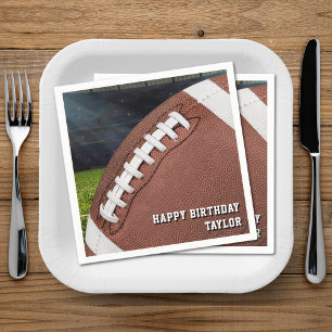 Serviette En Papier American Football Boys Bonne fête d'anniversaire
