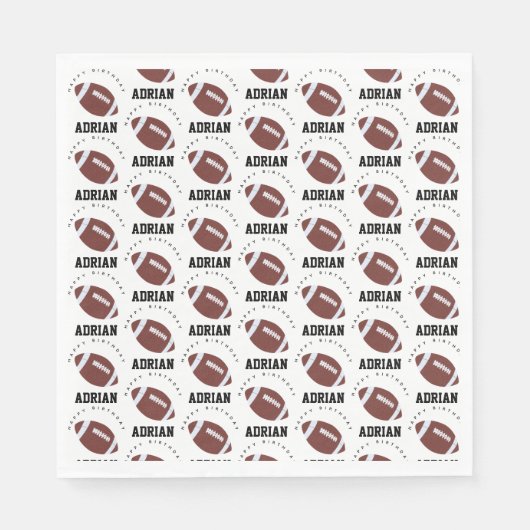 Serviette En Papier American Football Gridiron Ball fête d'anniversair (Devant)