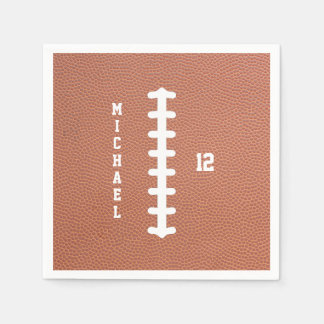 Serviette En Papier American Football Name Birthday Party