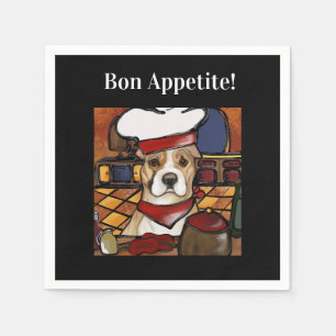 SERVIETTE EN PAPIER AMERICAN STAFFORDSHIRE TERRIER