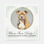 Serviette En Papier American Staffordshire Terrier Mariage Napkins (Devant)
