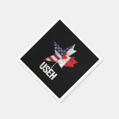 Serviette En Papier Amérique Canada États-Unis Drapeau américain (Coin)