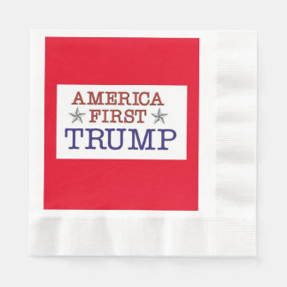 Serviette En Papier Amérique d'abord Trump Napkins