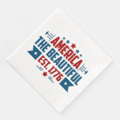 Serviette En Papier Amérique patriotique le beau papier Napkin (Coin)