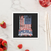 Serviette En Papier Amérique - Pays des libres (En situation)