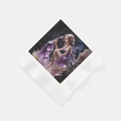 Serviette En Papier Amethyst Crystal Imaginaire Fairy Princess (Coin)