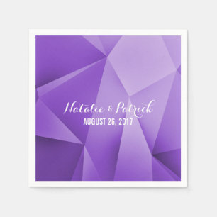 Serviette En Papier Amethyst Jewel Tones Mariage Papier Napkins