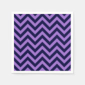 Serviette En Papier Améthyst, Navy Blue Large Chevron Zig Zag (Devant)