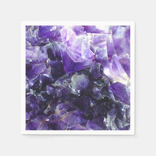Serviette En Papier Améthyste pourpre (Devant)