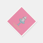 Serviette En Papier Ami amusant gâteau d'anniversaire Hot Pink (Coin)