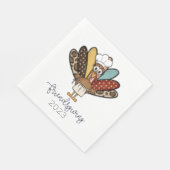 Serviette En Papier Amicale Turquie fille drôle (Coin)