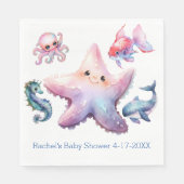 Serviette En Papier Amis aquatiques (Devant)