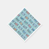 Serviette En Papier AMIS™ | Celui Avec Motif De Bande Vidéo (Coin)