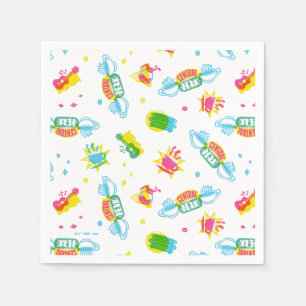 Serviette En Papier AMIS™   Central Perk Neon Motif