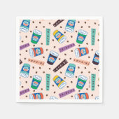 Serviette En Papier AMIS™ | Central Perk Vibrant Motif café (Devant)
