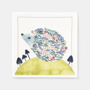 Serviette En Papier Amis de Clementine   Cochon de couverture d'art po