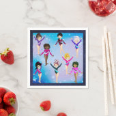 Serviette En Papier Amis De Gymnastique : Cette Gymnaste Me Ressemble (En situation)