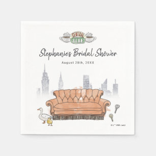 Serviette En Papier AMIS™ Fête des mariées d'aquarelle Perk Central