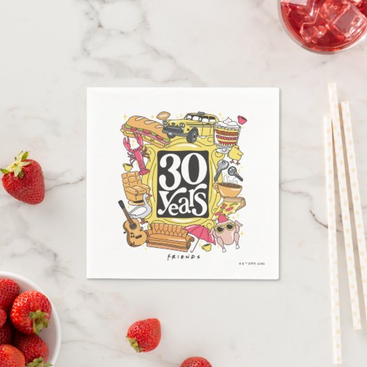 Serviette En Papier AMIS™ | Graphique de 30 ans (En situation)