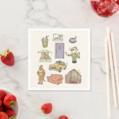 Serviette En Papier AMIS™ | Graphique d'icônes de dessin (En situation)