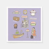 Serviette En Papier AMIS™ | Icônes de dessin (Devant)