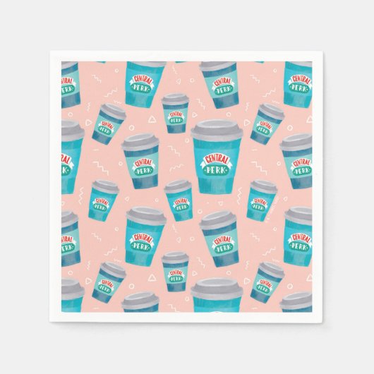 Serviette En Papier AMIS™ | Motif Central Perk Coffee Cup (Devant)