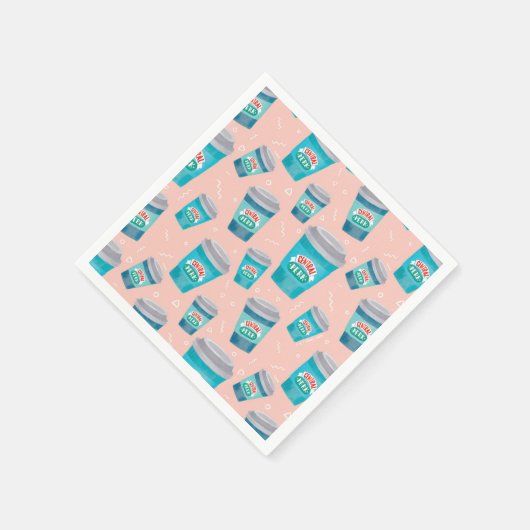 Serviette En Papier AMIS™ | Motif Central Perk Coffee Cup (Coin)