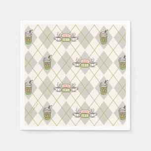 Serviette En Papier AMIS™   Motif de Jacquard Perk Central