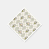Serviette En Papier AMIS™ | Motif de Jacquard Perk Central (Coin)