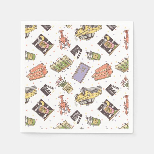 Serviette En Papier AMIS™ | Motif d'icône Poka Dot (Devant)