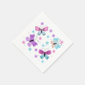 Serviette En Papier Amis Papillons (Coin)