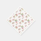 Serviette En Papier Amis Peter Rabbit Bébé rose (Coin)