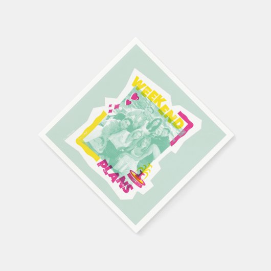 Serviette En Papier AMIS™ | Plans de fin de semaine (Coin)