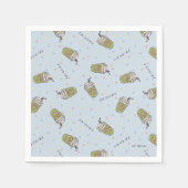 Serviette En Papier AMIS™ | Polka Dot Central Perk Motif (Devant)