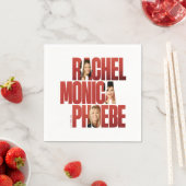 Serviette En Papier AMIS™ | Rachel, Monica & Phoebe (En situation)