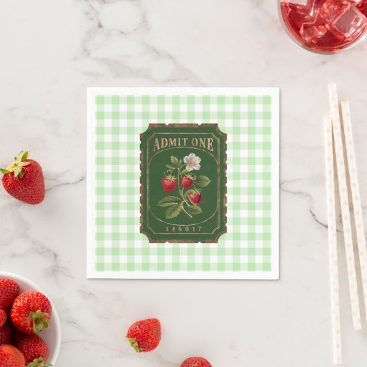 Serviette En Papier Amit one -fraise (En situation)
