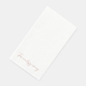 Serviette En Papier Amitié blanche (Coin)