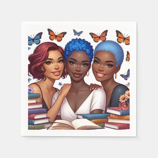 Serviette En Papier Amitié et mots (Devant)