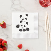 Serviette En Papier Amitié Panda (En situation)
