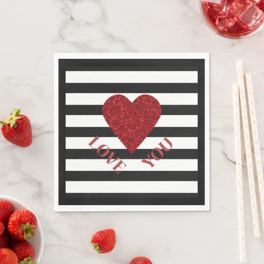 Serviette En Papier Amour (En situation)