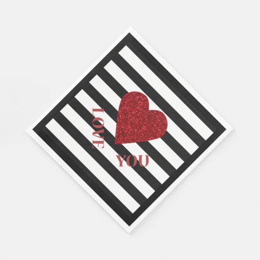 Serviette En Papier Amour (Coin)