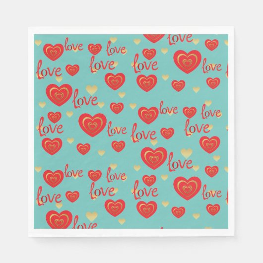 Serviette En Papier amour (Devant)