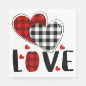 SERVIETTE EN PAPIER AMOUR (Devant)