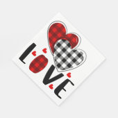 SERVIETTE EN PAPIER AMOUR (Coin)