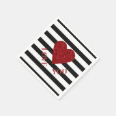 Serviette En Papier Amour (Coin)